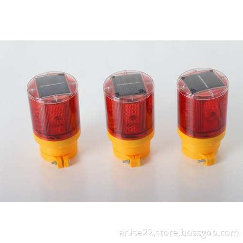 LED solar warning strobe lights for cart traffic and road safety